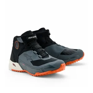 Bota Alpinestars CRX Drystar Preto/Marrom/Laranja - Spinelli Motos
